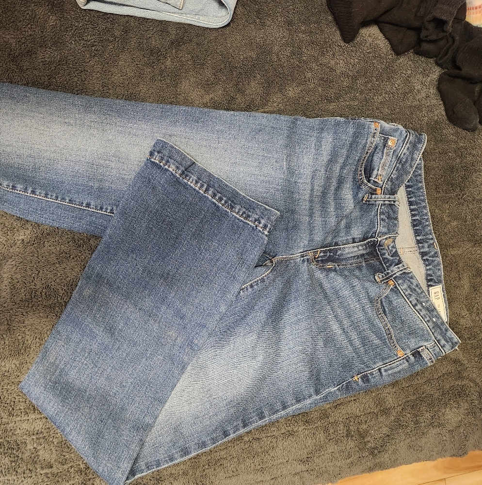 GAP Blue Flare Wide Leg Jeans